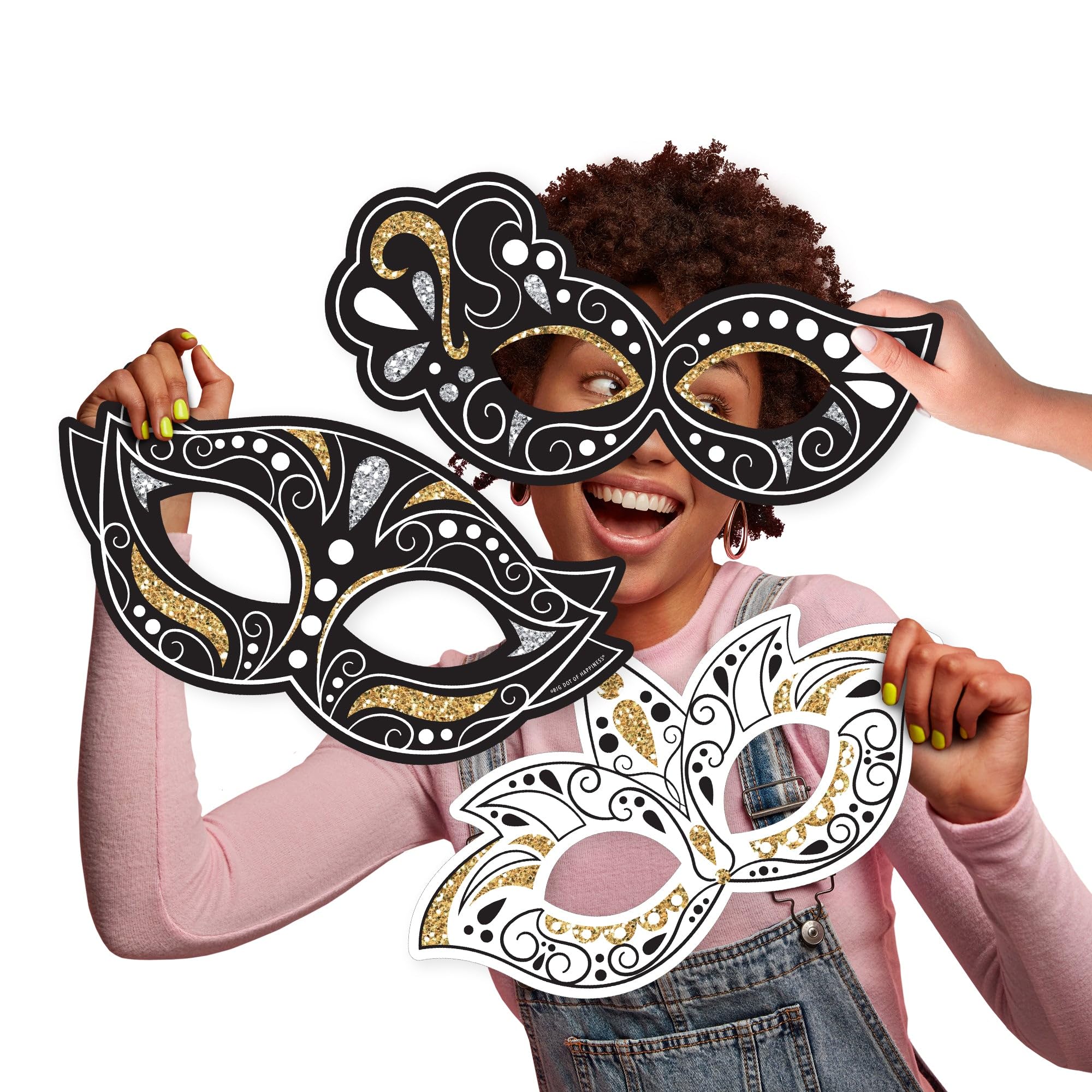Amazon.com: Big Dot of Happiness Masquerade - Mask Decorations